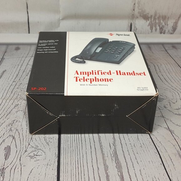 Sprint RadioShack Amplified Handset Telephone 43-5202 Graphite - Picture 10 of 11